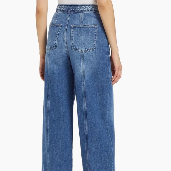 Frame Braided High Waisted Jeans 28 - Picture 2 of 6